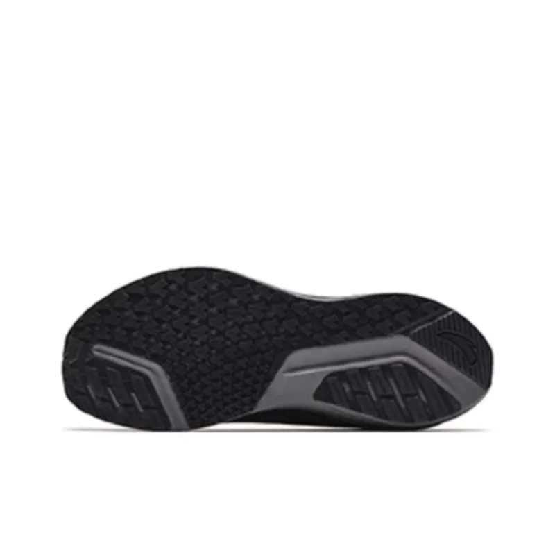 Anta Travel Cushioned Slip-Resistant Low-Top Running Shoes Men's Black Yellow-3