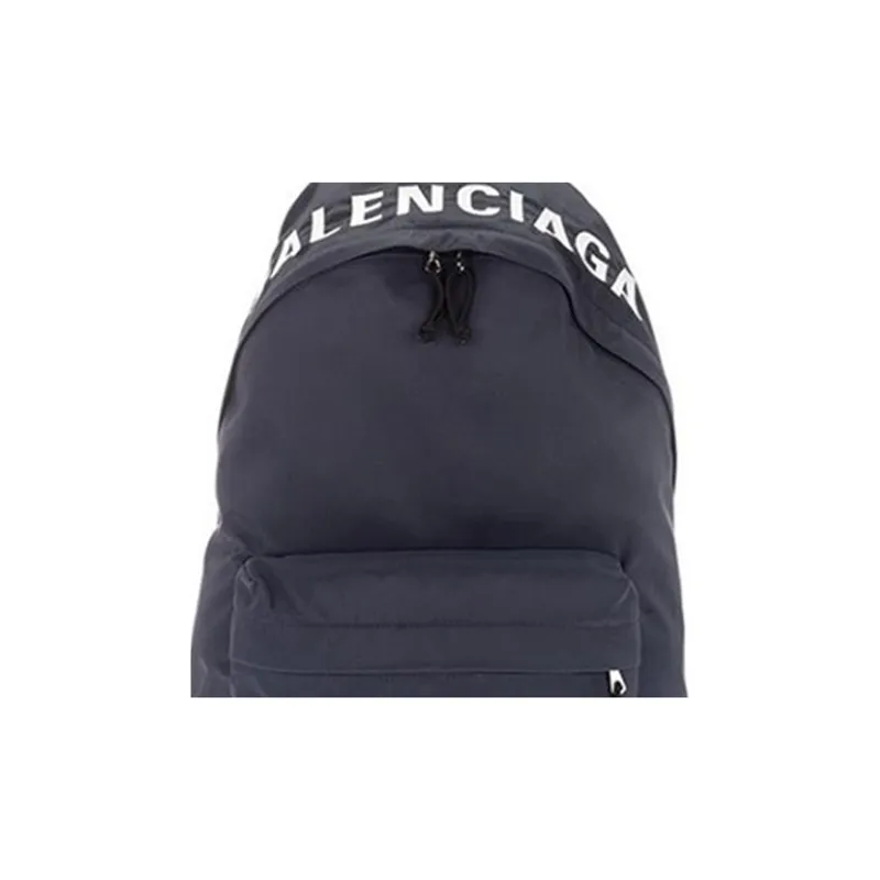 Balenciaga Nylon Fabric Backpack Unisex Dark Blue-4
