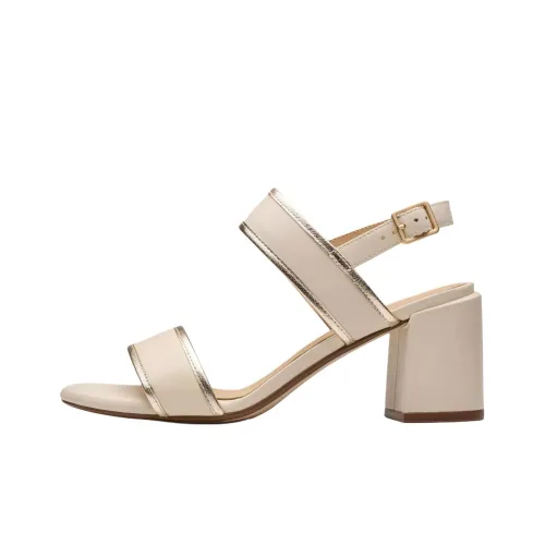 Clarks Ezoria Sling Strap Sandals 7cm Women's Beige