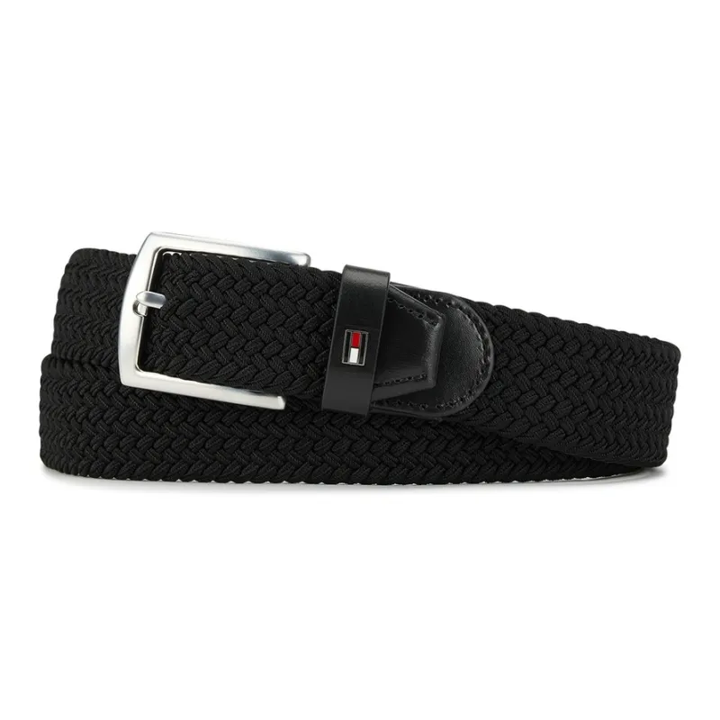 Tommy Hilfiger Polyester Belt Men's Black 3.5cm-0