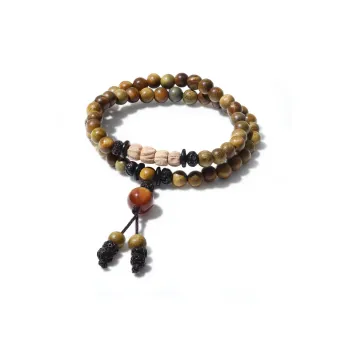 ZHUOJIN Green Sandalwood Bracelets Unisex