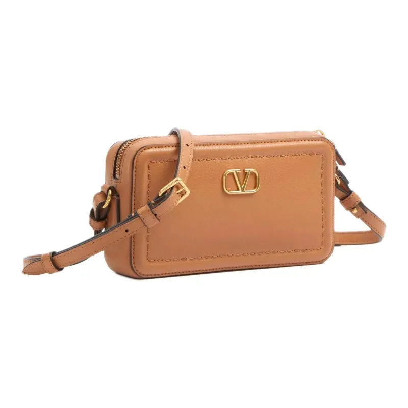 Valentino Calfskin Shoulder Bag Mini Women's Almond-1