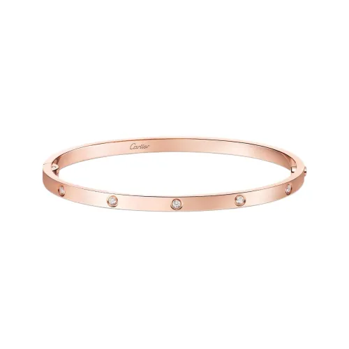 CARTIER Diamond, Rose Gold Bangles Unisex