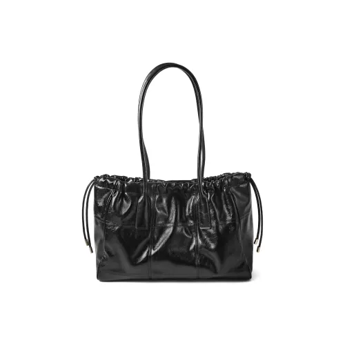 BELLE Artificial Leather Tote Bag, Shoulder Bag Tubas Women's Black