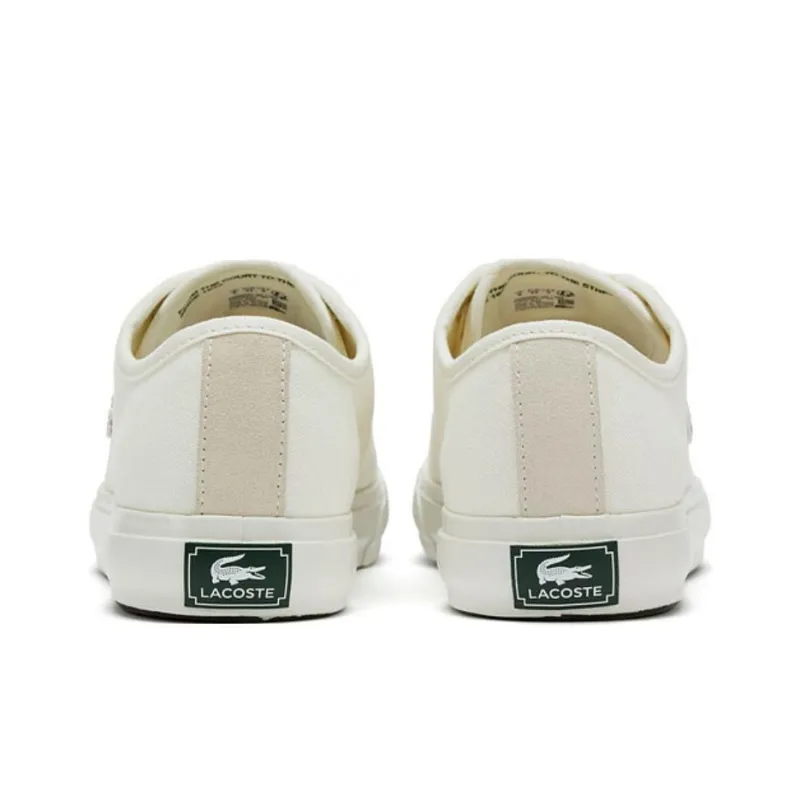 LACOSTE Low Top Canvas Shoes Men's Ecru-3
