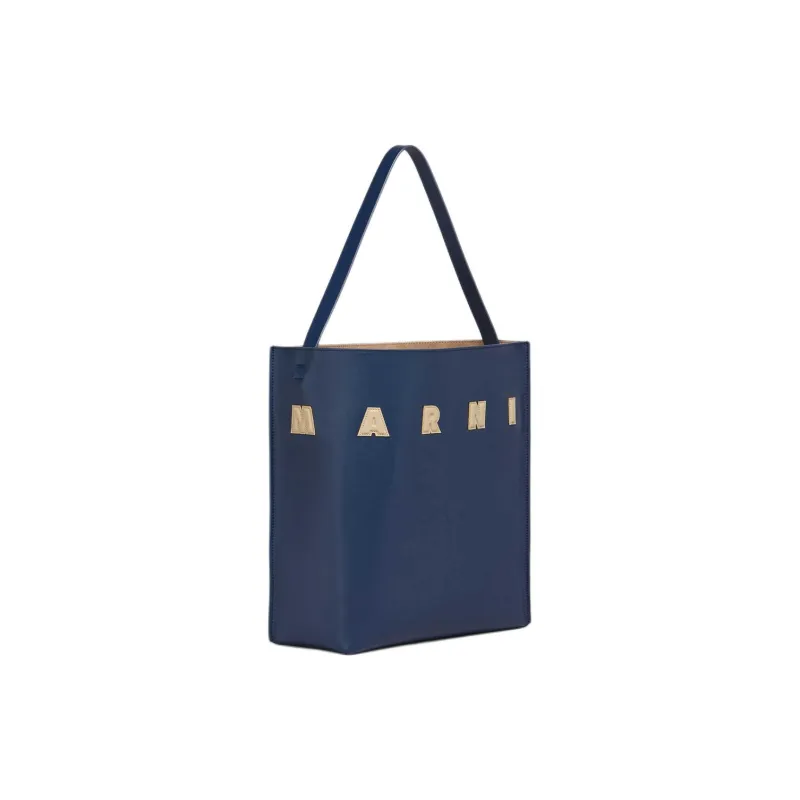 MARNI Museo Logo Patch Tote Bag-1
