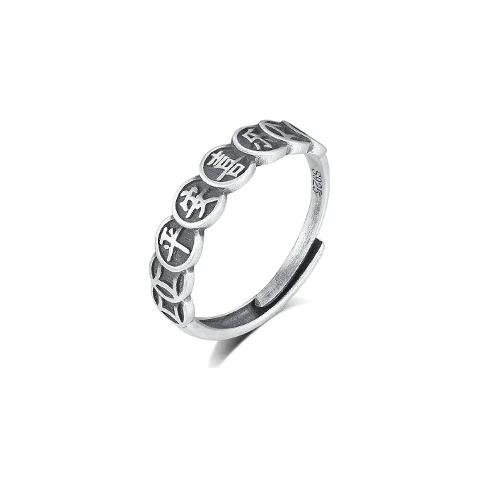 Chongqing Gold Store S925 Silver Rings Unisex-0