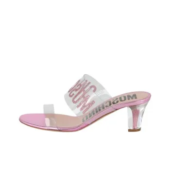 MOSCHINO Slide Slippers 5cm Women's Pink