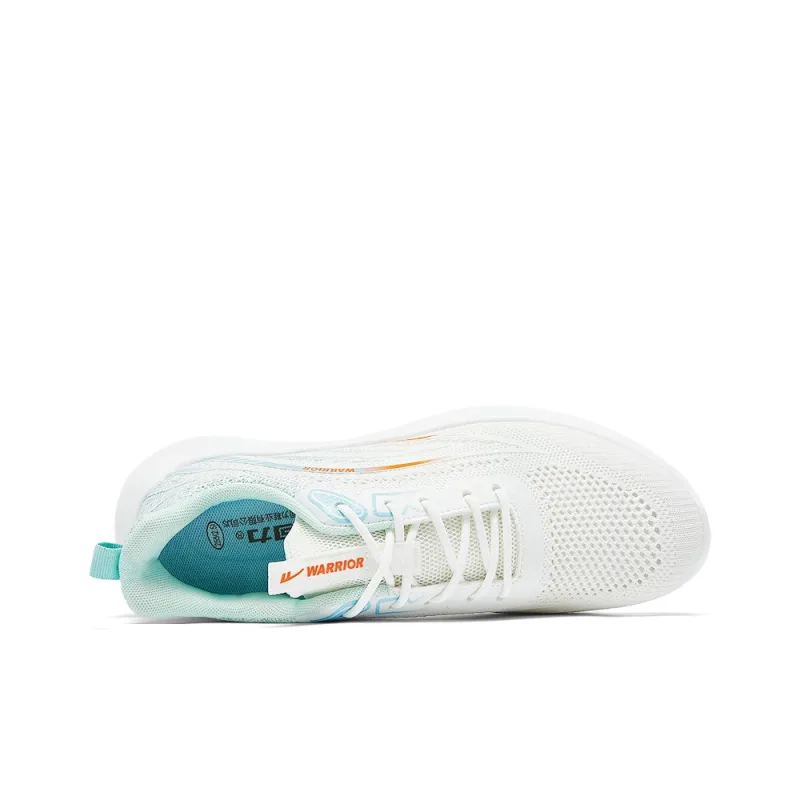 Warrior Low Top Running Shoes Men's White Green-2