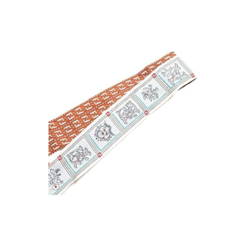 FENDI 2001-2024 Ff Floral Logo Print Silk Scarf Scarves-1