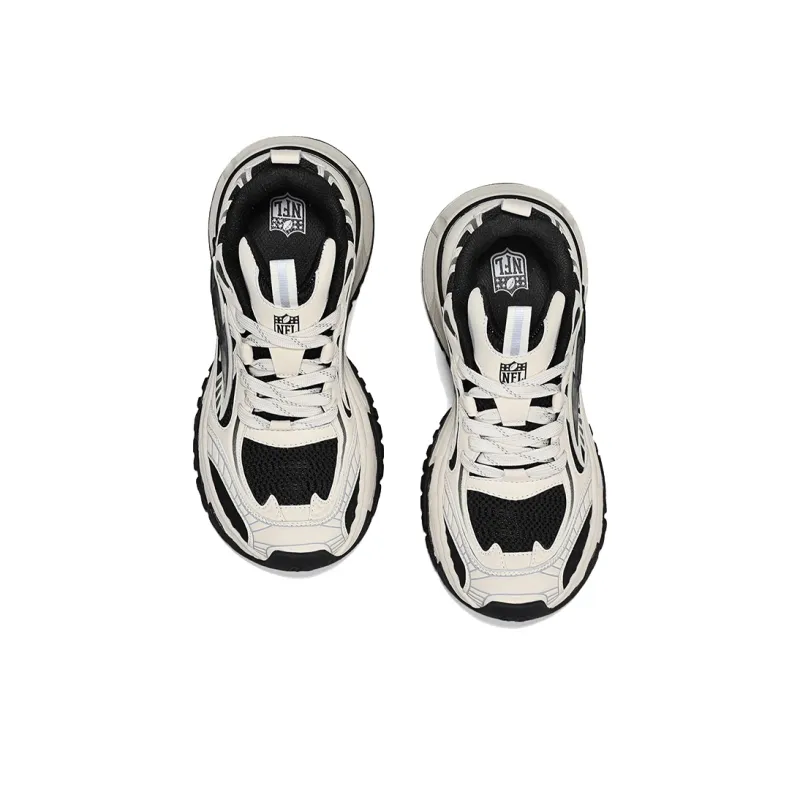 NFL Ultra S Chunky Sneakers Unisex Low Top Black White-3