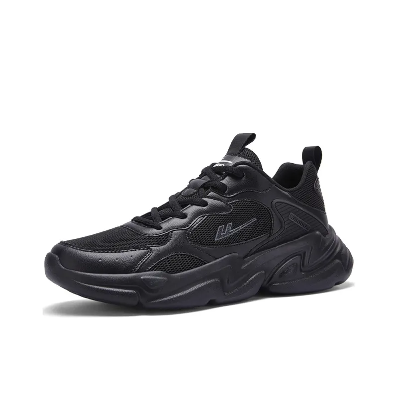 Warrior Low Top Running Shoes Men's All Black-1