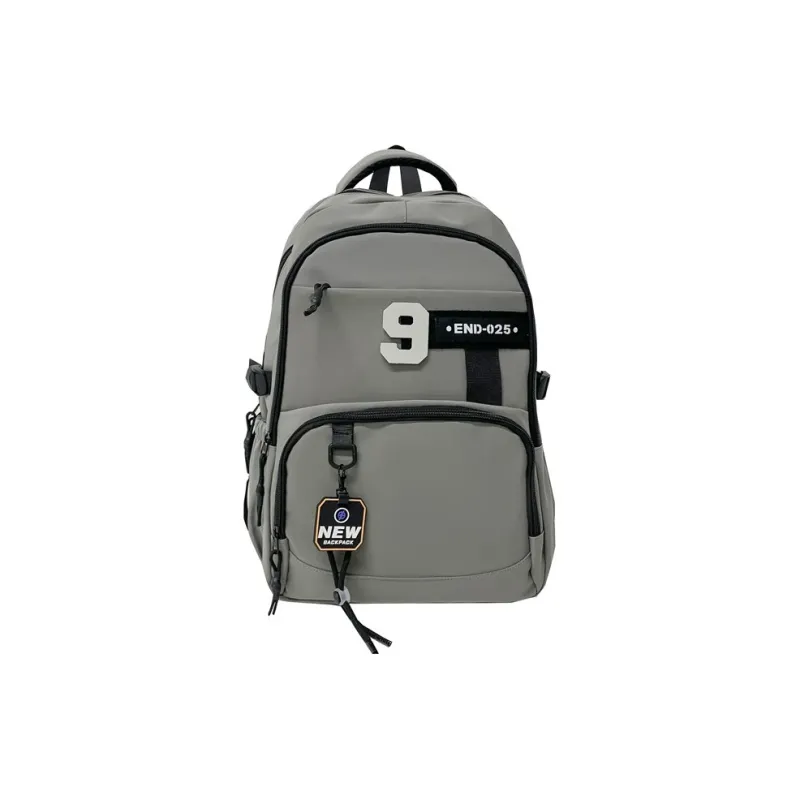 Yalu Oxford Backpack Regular Unisex Black/Dark Gray/Light Gray/Medium Gray-21