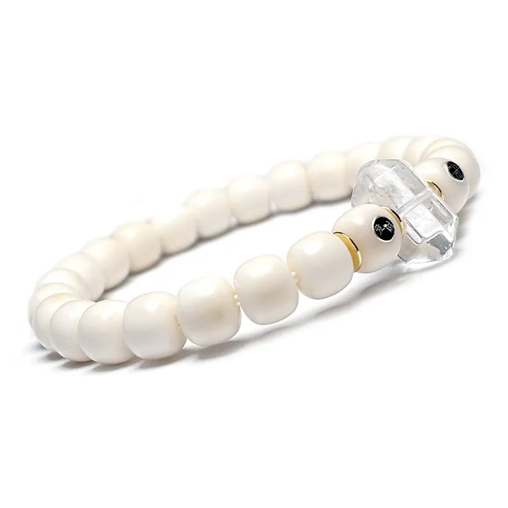 MOUNTAINS AND MANS White Jade Bodhi Bracelets Unisex-2