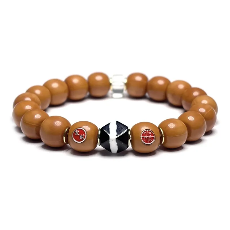 MOUNTAINS AND MANS Monkey Head Walnut Bracelets Unisex-4