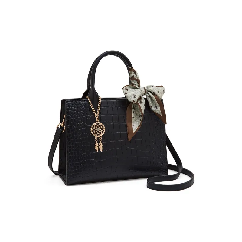 Old Man's Head Synthetic Leather Handbag, Versatile Shoulder Bag Regular Women's Multicolor-2