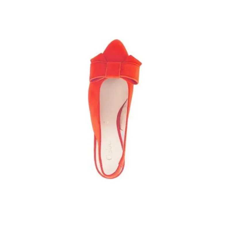 Gabor Fashion Chunky Heel High Heels Women's Orange-3