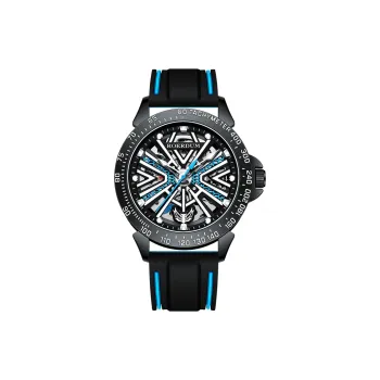 ROERDUM Boruto Collection Megatron Automatic Mechanical Movement Silicone Strap Watch Men's Watches Black Dial
