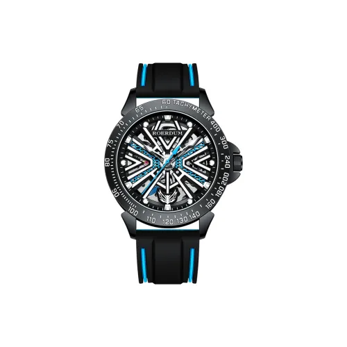ROERDUM Boruto Collection Megatron Automatic Mechanical Movement Silicone Strap Watch Men's Watches Black Dial