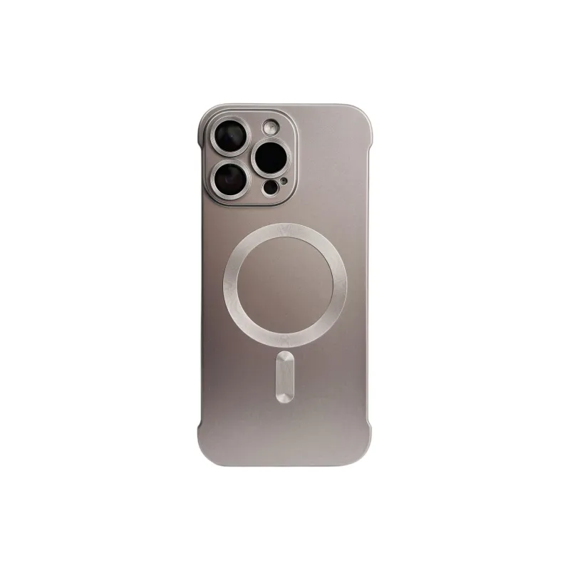 Wei Xin Acrylic Material Magnetic Bezel less Phone Cases Compatible With IPhone 16/15 Pro Max/Apple 13/14 Pro/Max-18