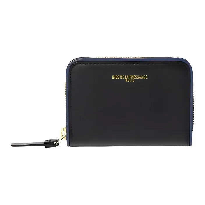 INES DE LA FRESSANGE Calfskin Wallet Women's Black-0