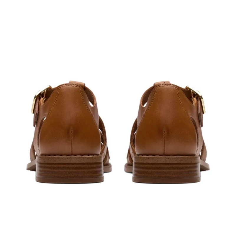 Clarks Hana Sun Roman Sandals 3.5cm Women's Brown-4