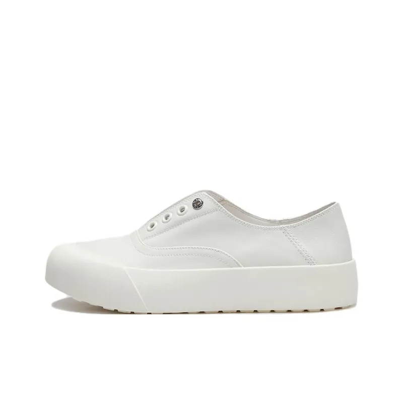 Le Saunda Low Top Skateboard Shoes Women's Solid Color-4