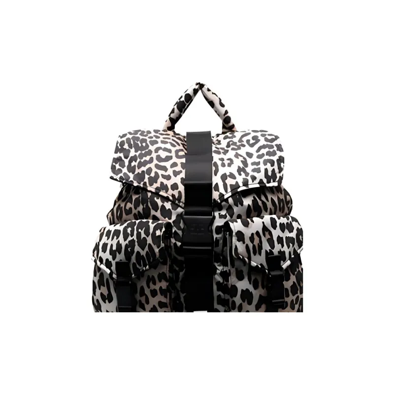 GANNI Polyester Backpack Regular Women's Brown-1