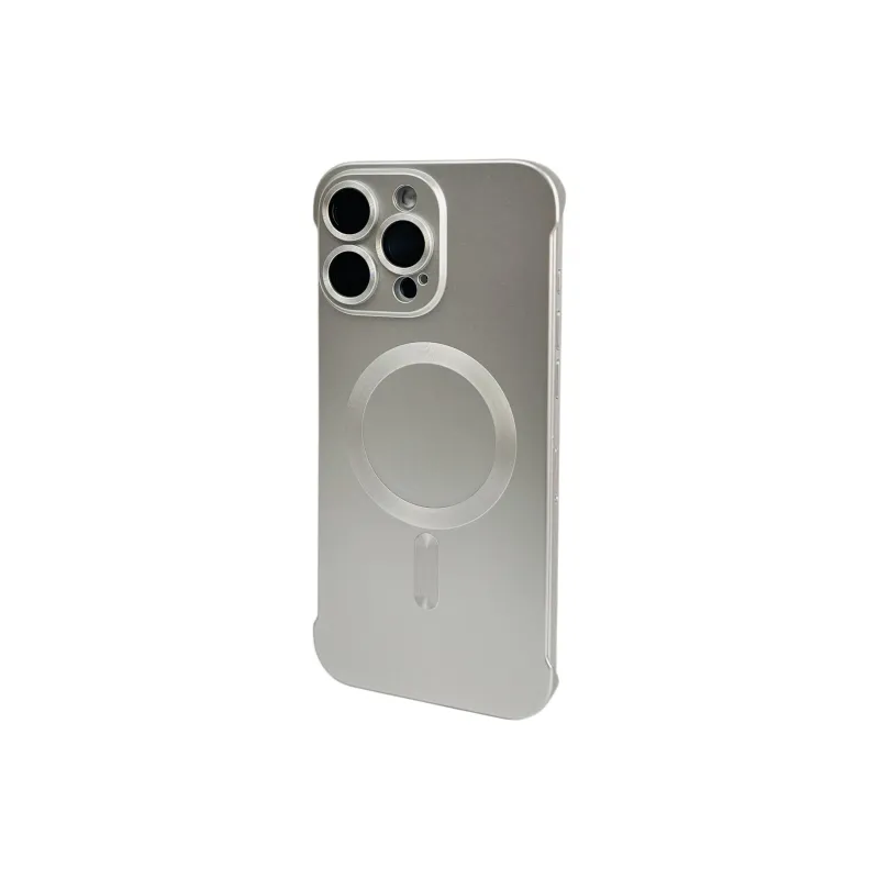 Wei Xin Acrylic Material Magnetic Bezel less Phone Cases Compatible With IPhone 16/15 Pro Max/Apple 13/14 Pro/Max-5