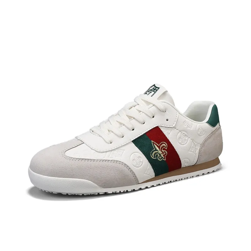 NFL Coverage Slip-Resistant Cushioning Wear-Resistant Lightweight Low-Top Skateboard Shoes Unisex Beige Green-2
