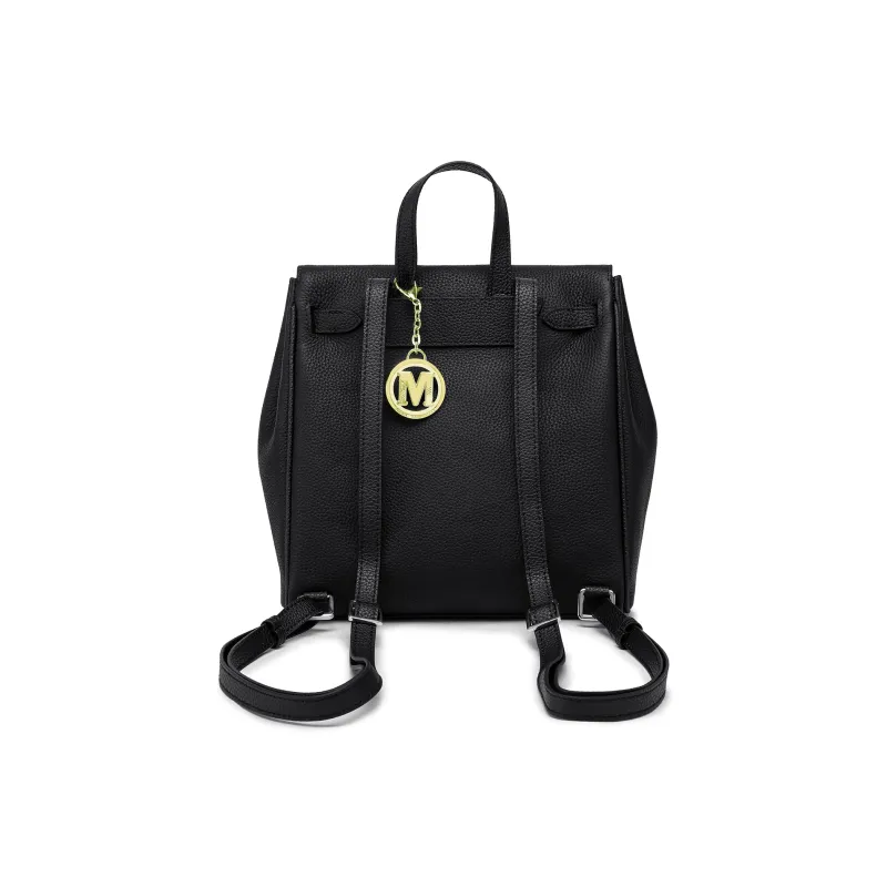 FAIRWHALE PU Backpack Regular Women's Black/Brown/Ebony-3