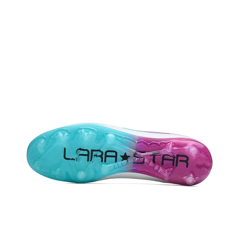 LARA STAR FG Rubber Long Studs Durable Cushioning Soccer Shoes Unisex-17