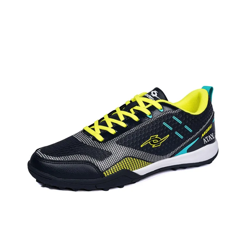 ATAY Soccer Shoes Men Low Top White Gold/Red/Black Neon Yellow/Dark Blue Neon Yellow-16