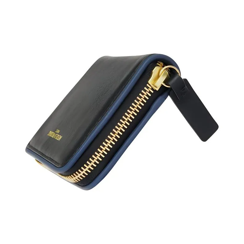 INES DE LA FRESSANGE Calfskin Wallet Women's Black-1