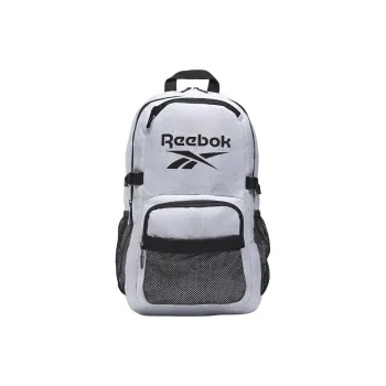 Reebok Polyester Backpack Unisex Gray White