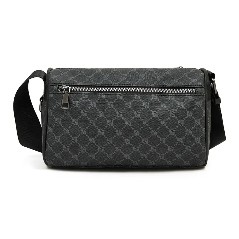 Old Man's Head Synthetic Leather Shoulder Bag, Crossbody Bag Men's Multicolor-10