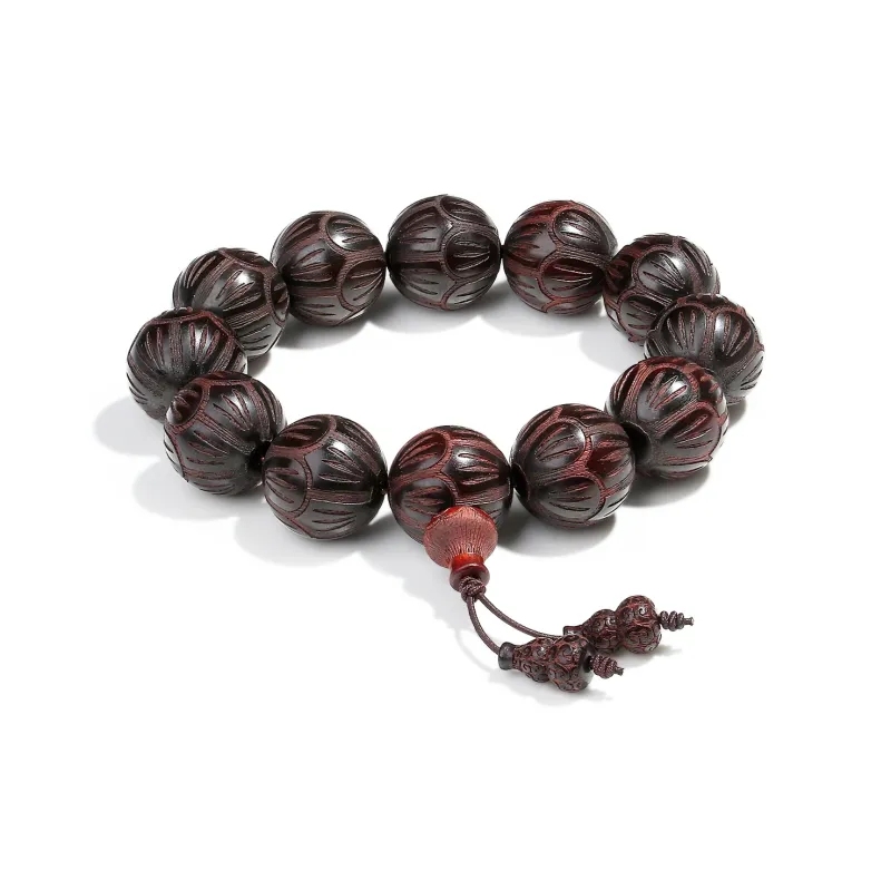 PUTUOSHANWENCHUANG Rosewood Bracelets Unisex-3