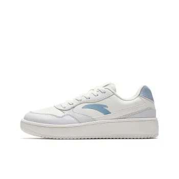 Anta Life Collection Anti-Slip And Wear-Resistant Lightweight Low-Top Skateboard Shoes Women's White Gray Blue