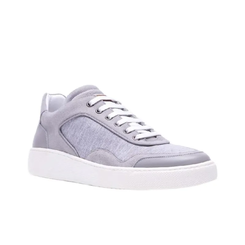 CORNELIANI Low Top Skateboard Shoes Men's Gray-3