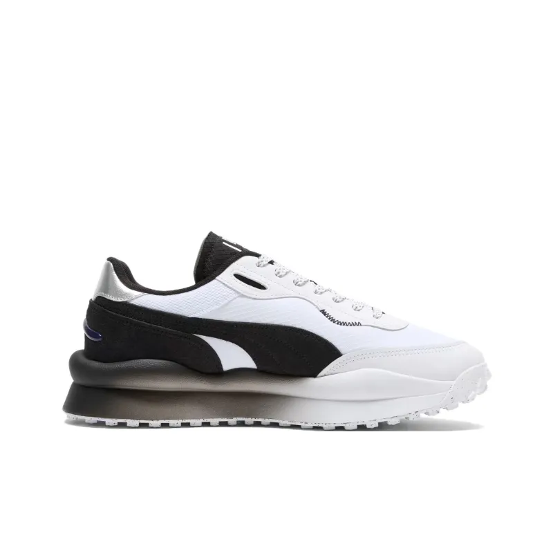 PUMA Style Rider Anti Slip Wear Resistant Low Top Casual Shoes Men's Black White-1