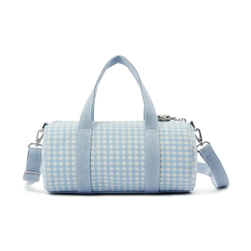 Lee Fabric Shoulder Bag, Crossbody Bag, Handbag Regular Women's Light Blue Plaid-2