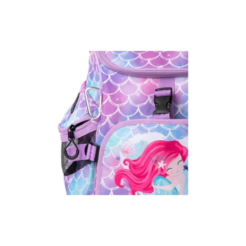 ZOKE Fabric Backpack Women's Pink Purple Mermaid-3