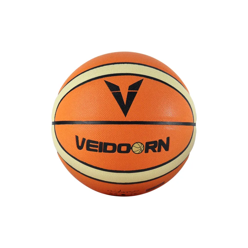 VEIDOORN Microfiber Leather Basketball Orange Size 7 Ball Training Competition Unisex-13