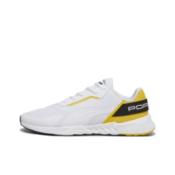 PUMA Porsche Anti Slip Wear Resistant Low Top Casual Running Shoes Men's White Yellow