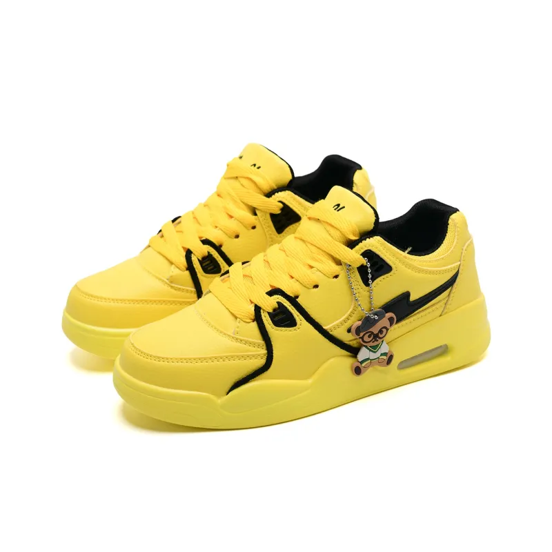 Teddy Bear Collection Coverage Slip Resistant, Abrasion Resistant, Lightweight Low Top Skateboard Shoes Unisex-16