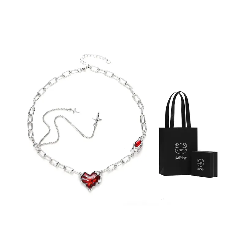 ATPLAY Titanium Steel Plexiglass Necklaces Women's-6