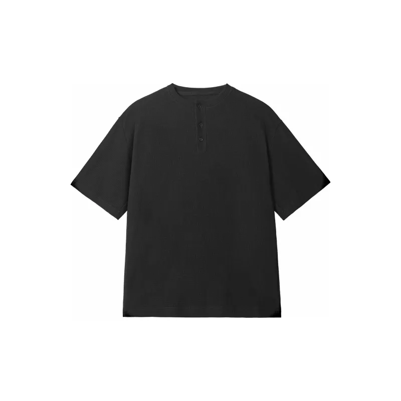 PAINT STAIN Versatile Basic T Shirt Unisex Classic Black-1