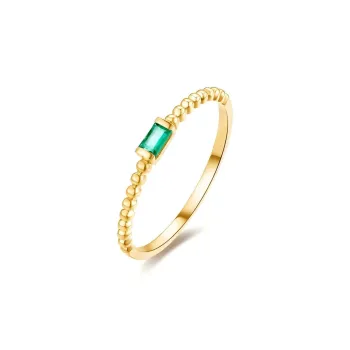 IL&CO. Natural Emerald Rings Women's