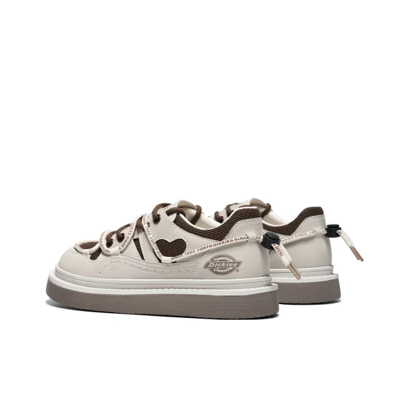 Dickies Low-Top Skateboard Shoes Women's Beige Coffee-4