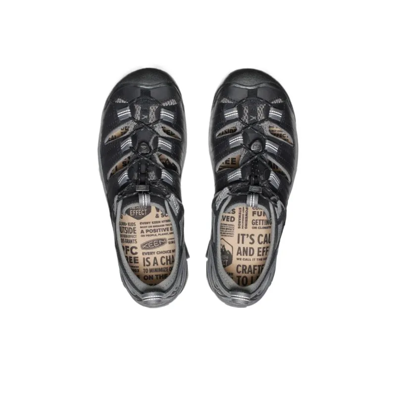 KEEN Cushioning Slip Resistant Low Top Hiking Shoes Men's Black Gray-3